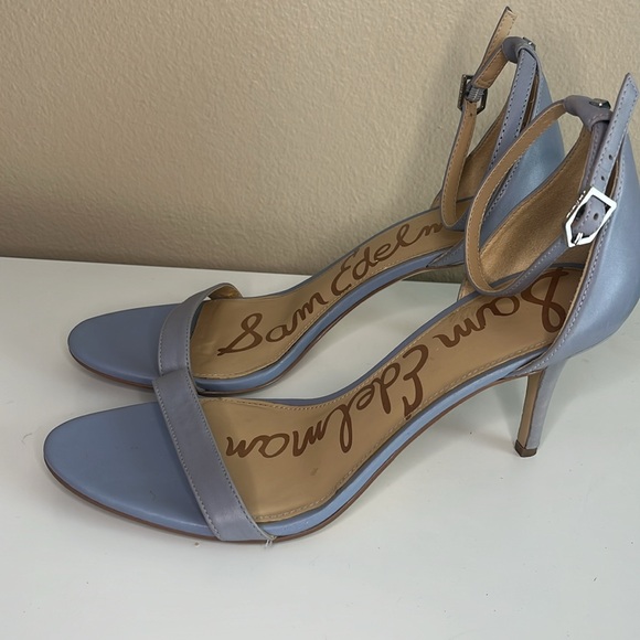 Sam Edelman Patti Ankle Strap Dress Heels Periwinkle Dusty Blue size 9 - Picture 5 of 12